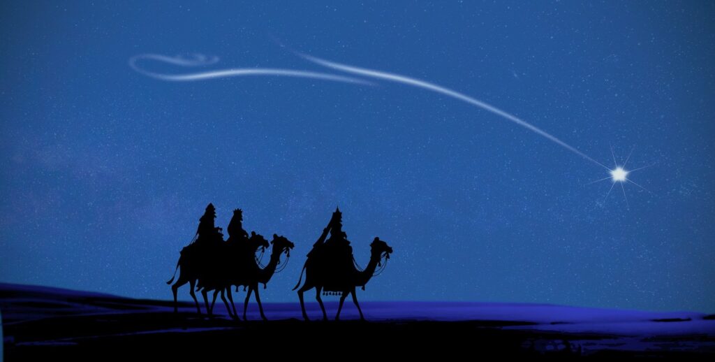 Reyes de Oriente en Navidad